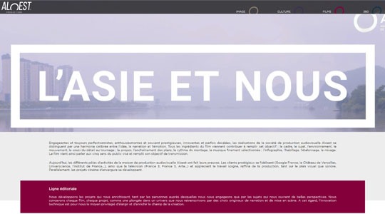 Page d’accueil du site Les ressorts de la communication audiovisuelle