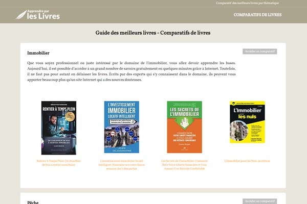 Page d’accueil du site Apprendre à prendre soin de son corps grâce à une sélection de livres