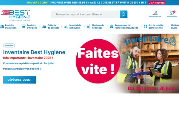 Page d’accueil du site Entretien pour espaces professionnels : comment allier performance, bonne santé et respect de l’environnement ?