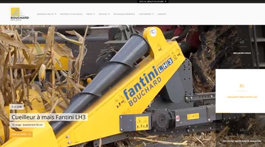 Page d’accueil du site Pour une agriculture plus moderne