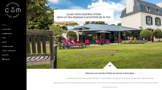 Page d’accueil du site Réservez votre chambre d’hôtes de luxe à Saint-Malo