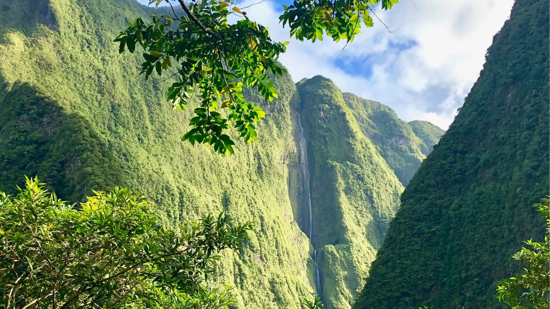 Vue sur la montagne de Salazie, Réunion