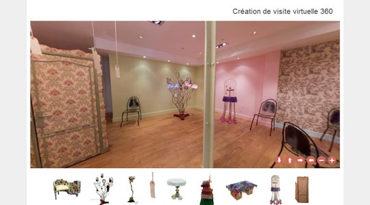 Page d’accueil du site Création de visites virtuelles 360 et de panoramiques