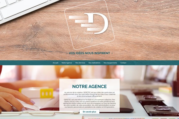 Page d’accueil du site Design graphique : recourez à une agence professionnelle
