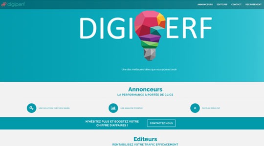 Page d’accueil du site Marketing à la performance : monétisez vos espaces publicitaires !