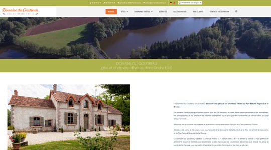 Page d’accueil du site Craquez pour le week-end escapade dans l’Indre