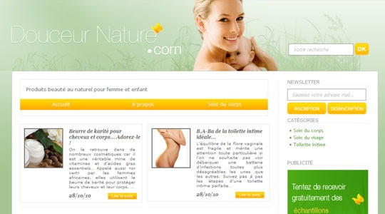 Page d’accueil du site Hygiène bébé : comment prendre soin de bébé