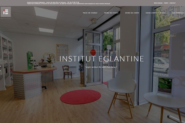 Page d’accueil du site Des soins en institut pour un maximum de bien-être