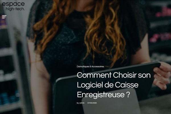 Page d’accueil du site La caisse enregistreuse de demain