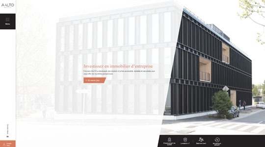 Page d’accueil du site Pourquoi investir dans l’immobilier d’entreprise