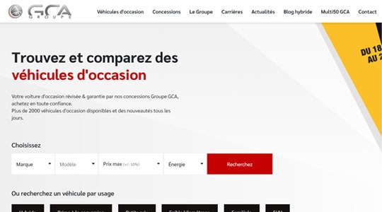 Page d’accueil du site Où acheter sa voiture d’occasion