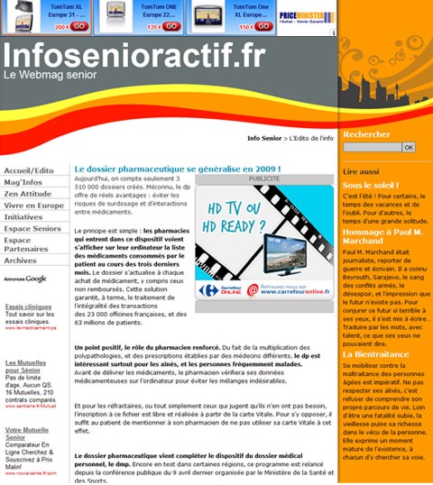 info senior actif