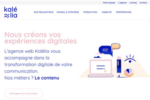 Page d’accueil du site Boostez votre stratégie grâce à une agence web