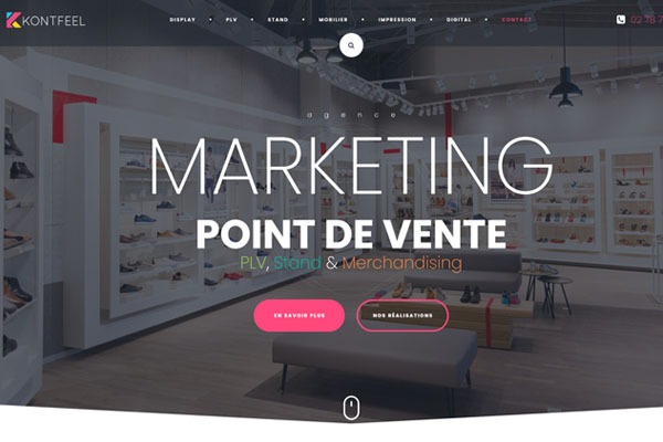 Page d’accueil du site Comment attirer les clients sur son stand ?