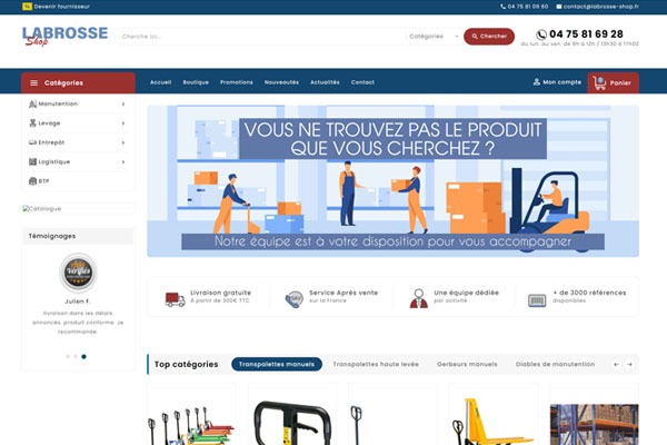 Page d’accueil du site 3 conseils pour un bon choix de diable professionnel