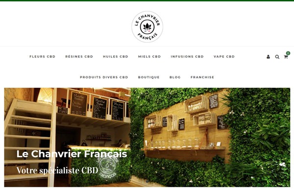 Page d’accueil du site L’herbe thérapeutique pour le bien-être