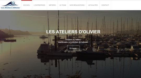 Page d’accueil du site Exigez le meilleur pour la peinture et la finition de votre bateau