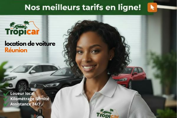 Location de voiture à La Réunion avec Tropicar
