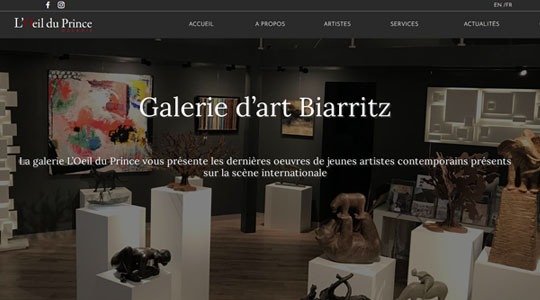 Page d’accueil du site 3 sorties artistiques à faire au Pays Basque