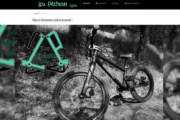 Page d’accueil du site Bien choisir son vélo enfant avec Lou Pitchoun cycles