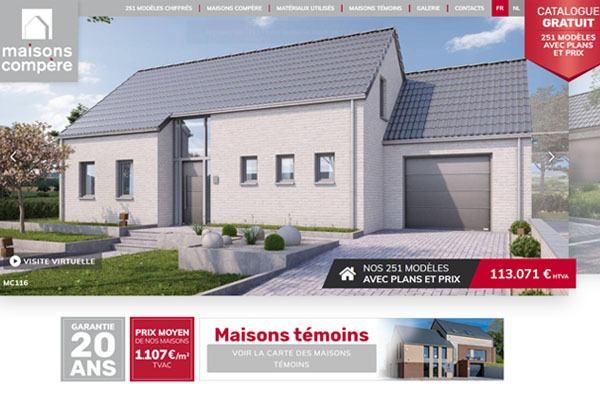 Page d’accueil du site Et si vous faisiez construire votre maison neuve en Belgique ?
