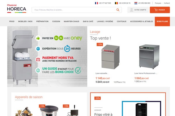 Page d’accueil du site Quel prix pour un bac gastro ?