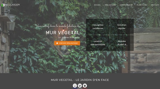 Page d’accueil du site Pourquoi installer un mur végétal chez vous