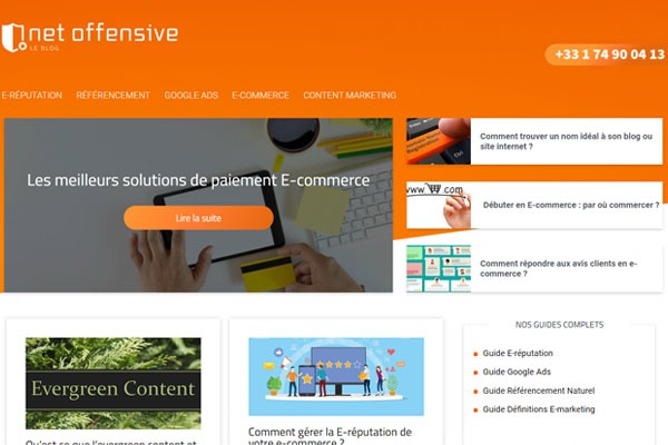 Page d’accueil du site Comment améliorer le référencement de son site