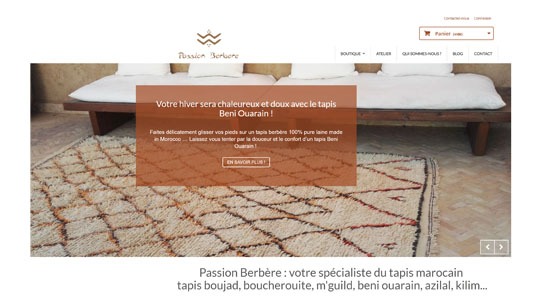Page d’accueil du site Ajoutez une touche ethnique chic à votre intérieur avec un tapis berbère