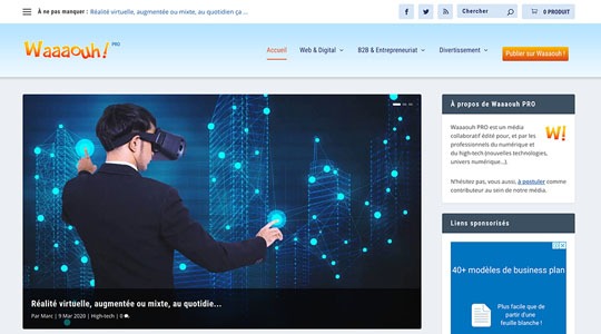 Page d’accueil du site Waaaouh! est toujours vivant !