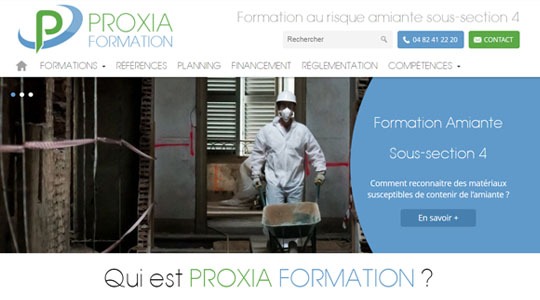 Page d’accueil du site La formation amiante est indispensable pour protéger vos salariés
