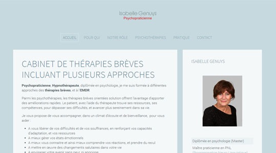 Page d’accueil du site Une professionnelle de la psychothérapie en Aix-en-Provence