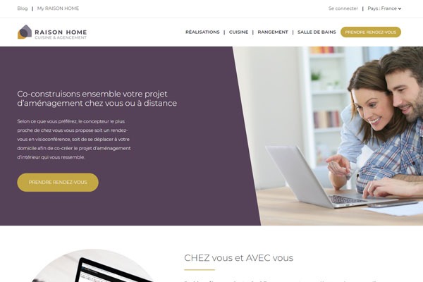 Page d’accueil du site Pourquoi choisir un cuisiniste pour rénover sa cuisine ?
