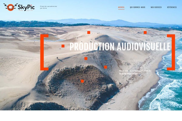 Page d’accueil du site L’inspection technique par drone pour prévenir, protéger et réparer