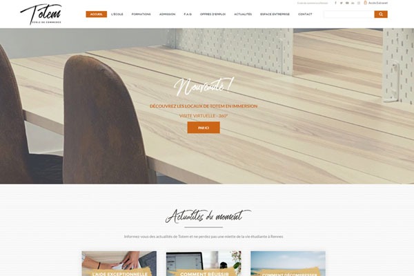 Page d’accueil du site Comment obtenir son BTS en commerce ?