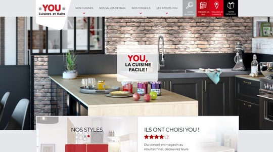 Page d’accueil du site Pourquoi choisir une cuisine sur mesure ?