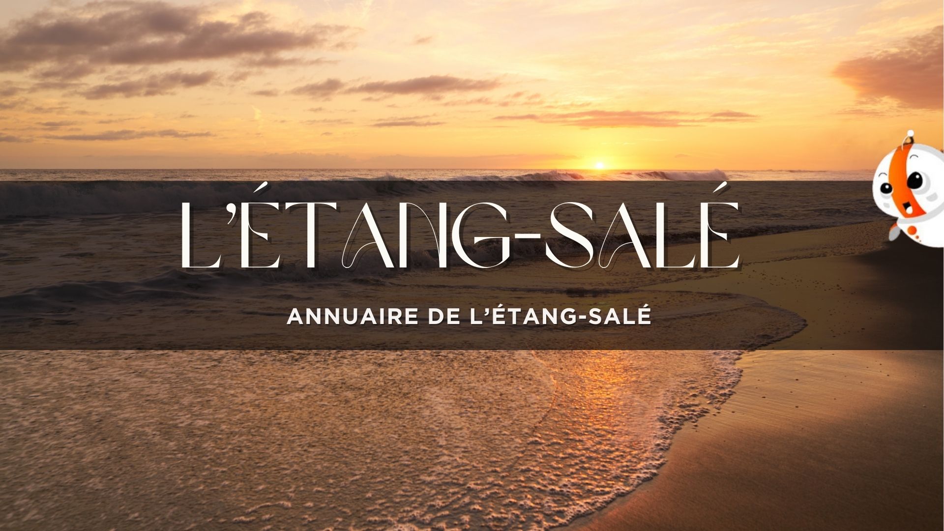 annuaire de L’Étang-Salé au coucher du soleil sur la plage