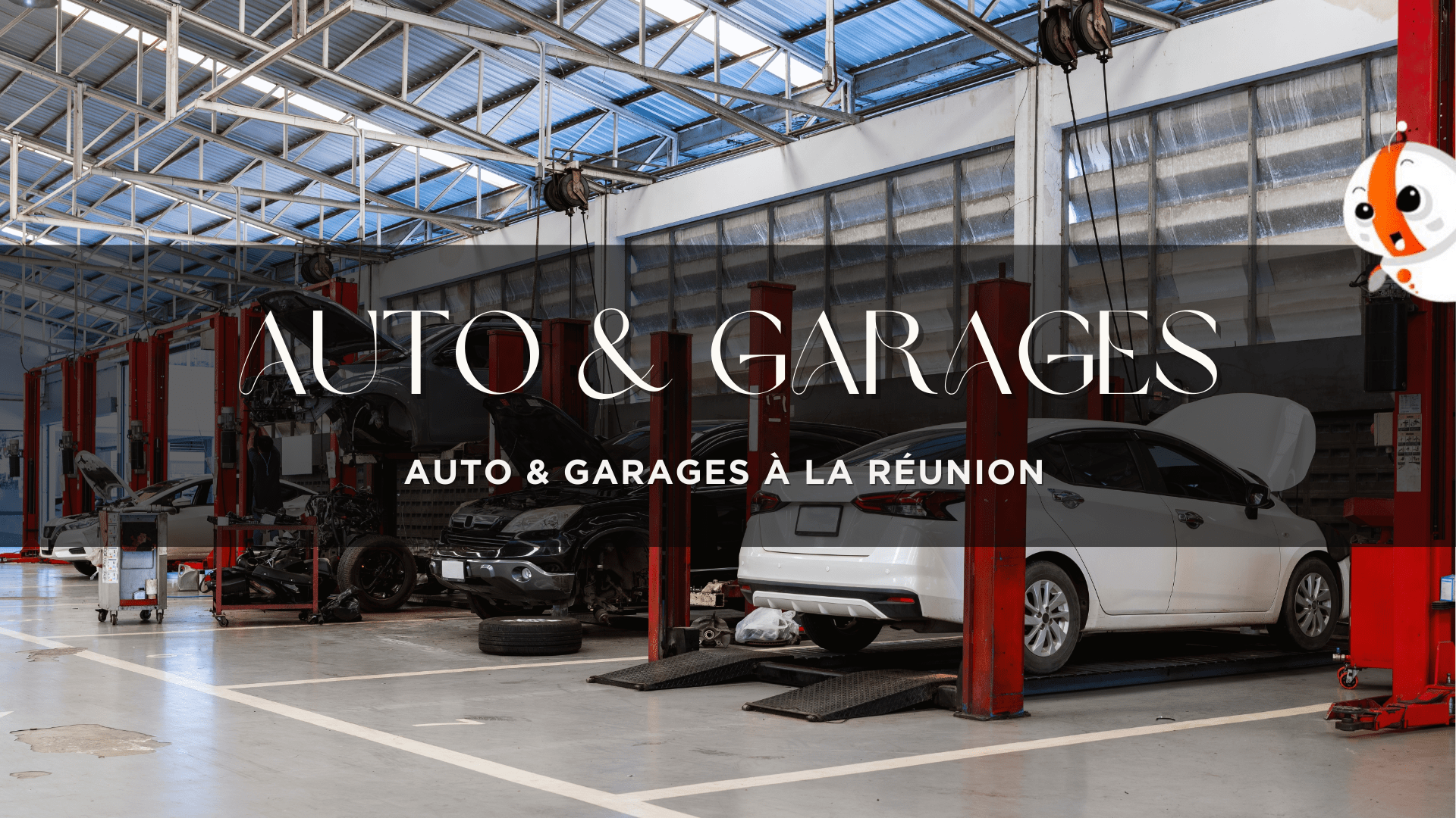 atelier auto et garages à La Réunion avec des voitures en réparation