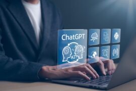 interface digitale représentant l’intelligence artificielle et l’utilisation de ChatGPT en entreprise